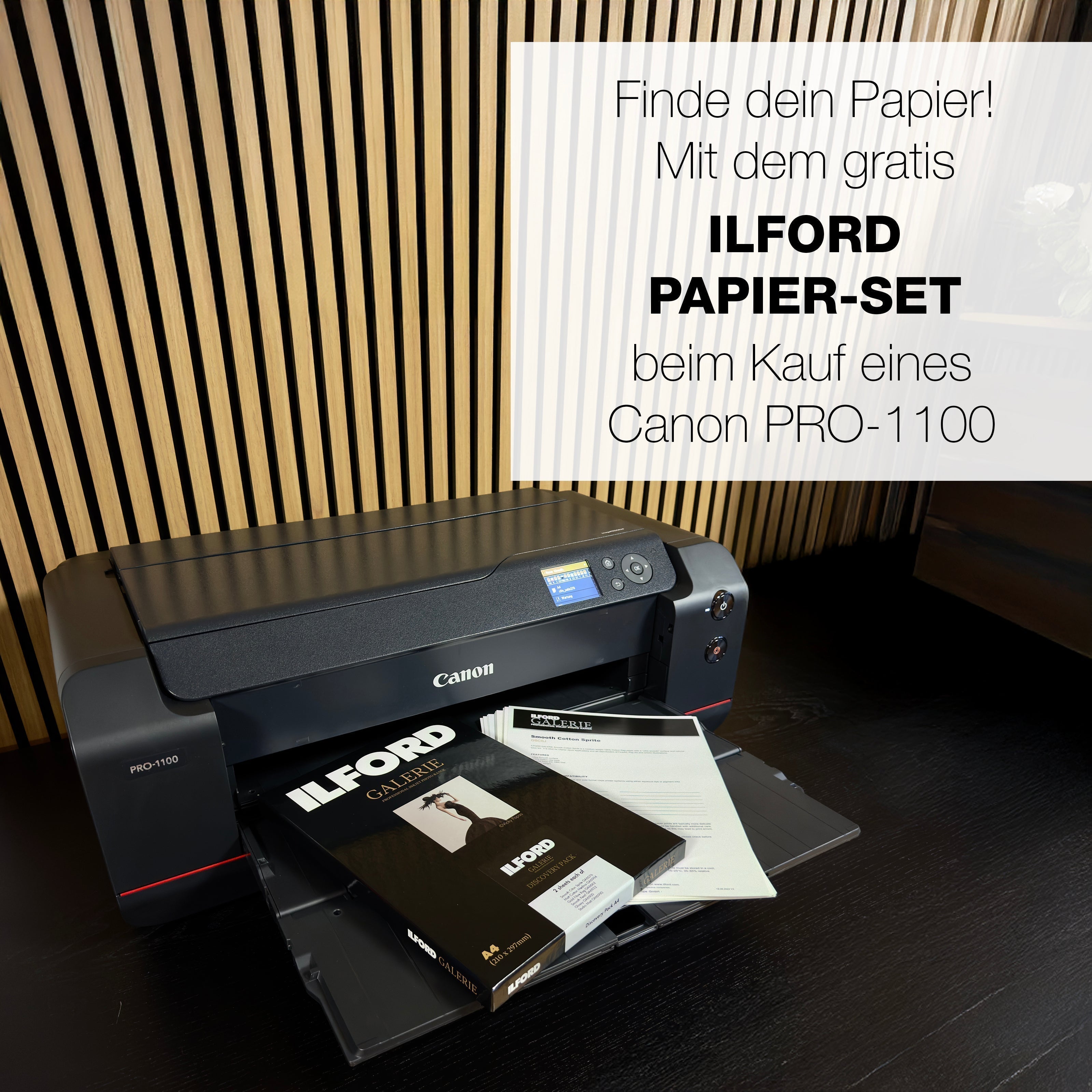 Papier verstehen statt raten | Introduction-Set als Vorteil zum PRO-1100