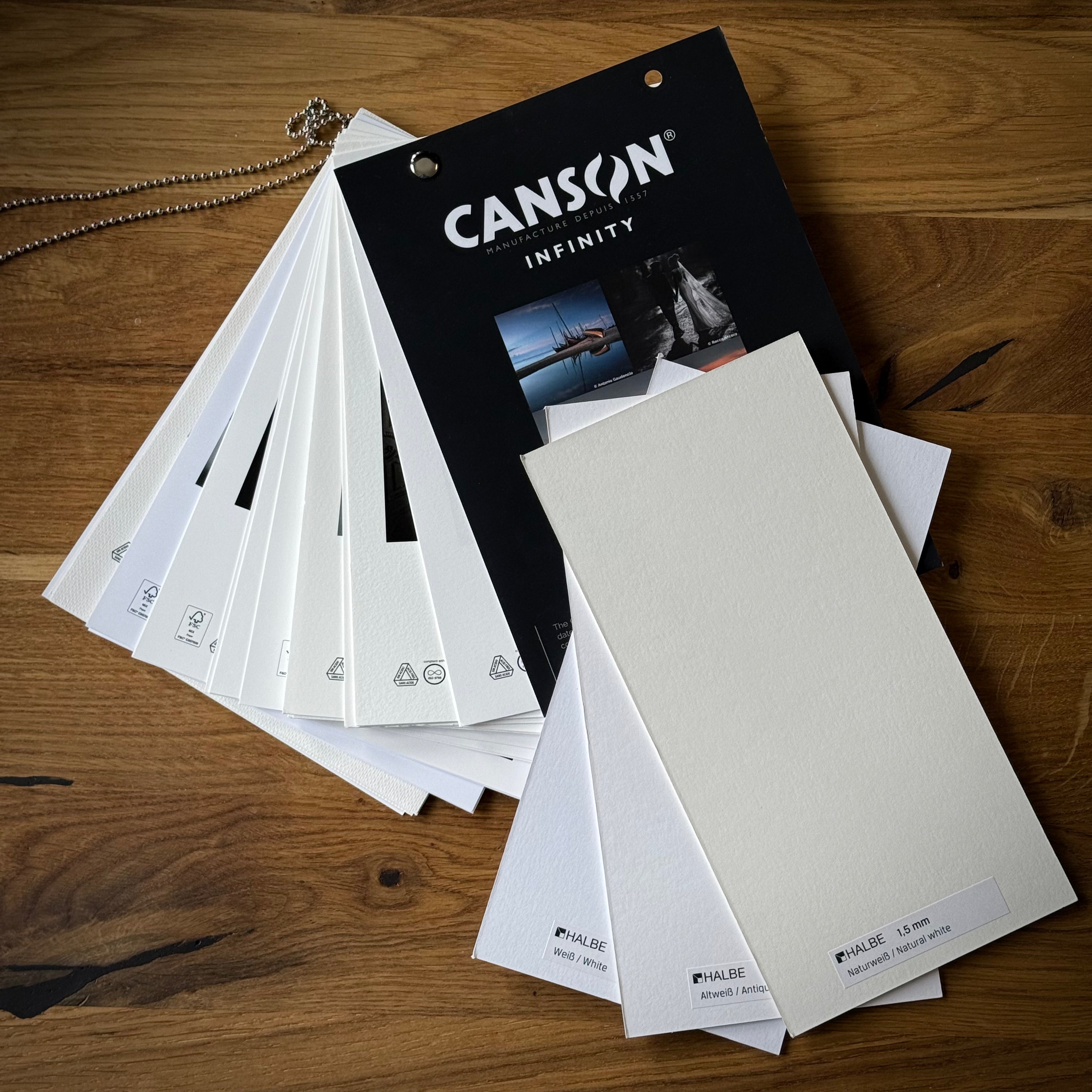 Welches Passepartout von HALBE-Rahmen zu welchem FineArt Papier passt?