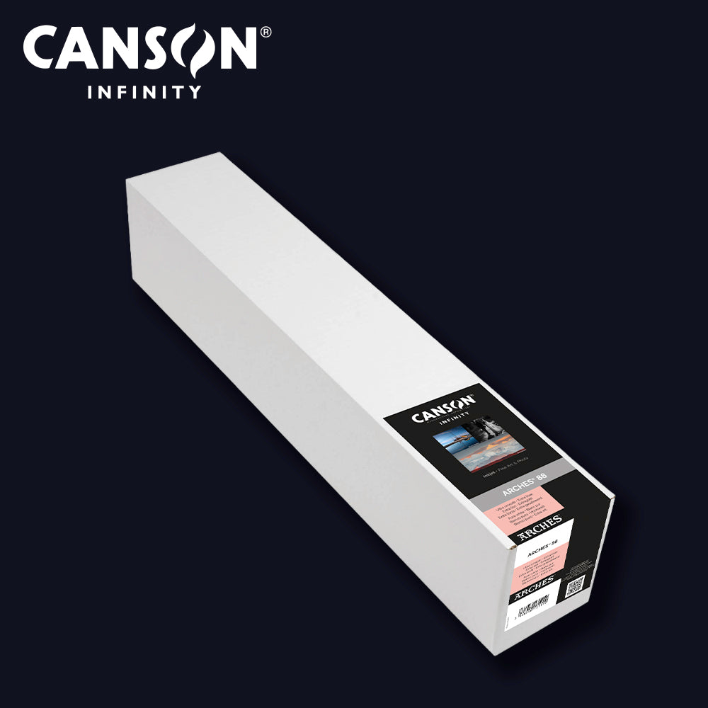 CANSON INFINITY - ARCHES 88 Rag Pure White 310 | 17" x 12m Rolle