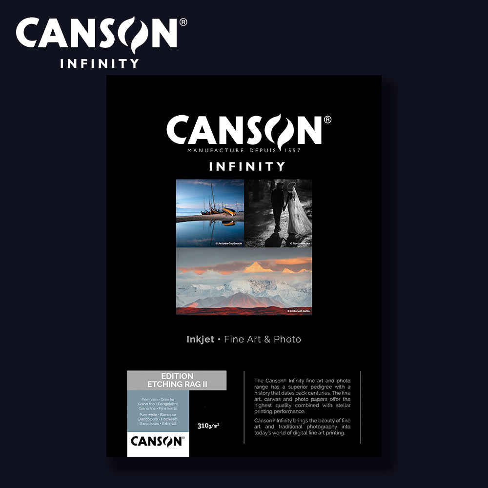 CANSON INFINITY - Edition Etching Rag II 310 | 5x7" (13x18cm) 25 Blatt