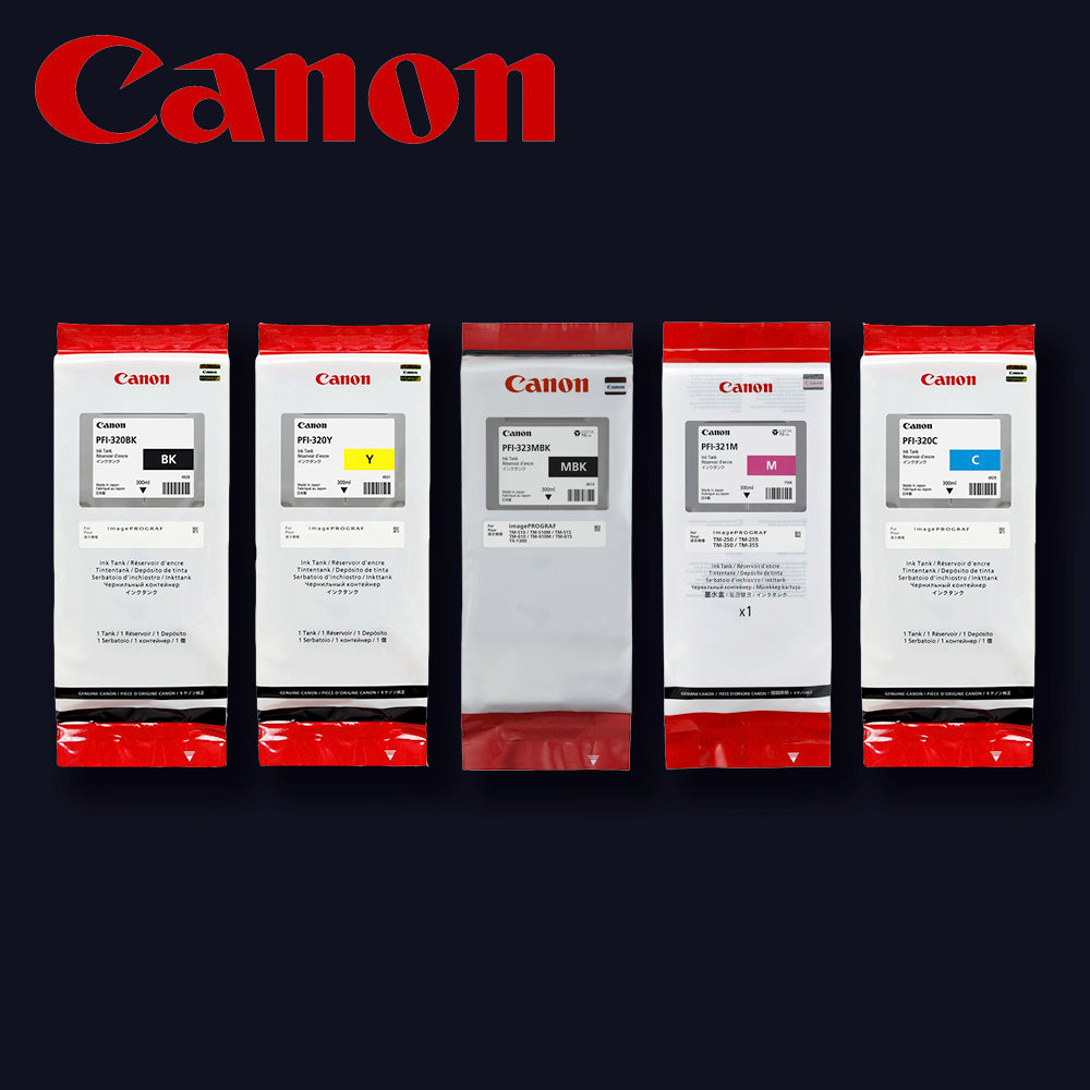 CANON Tinte kompletter Satz 5 Farben für iPF TM-510, 515, 510M, 610, 615, 610M Multipack