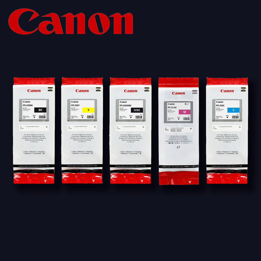 CANON Tinte kompletter Satz 5 Farben für für iPF TM-250/255/350/355 Multipack
