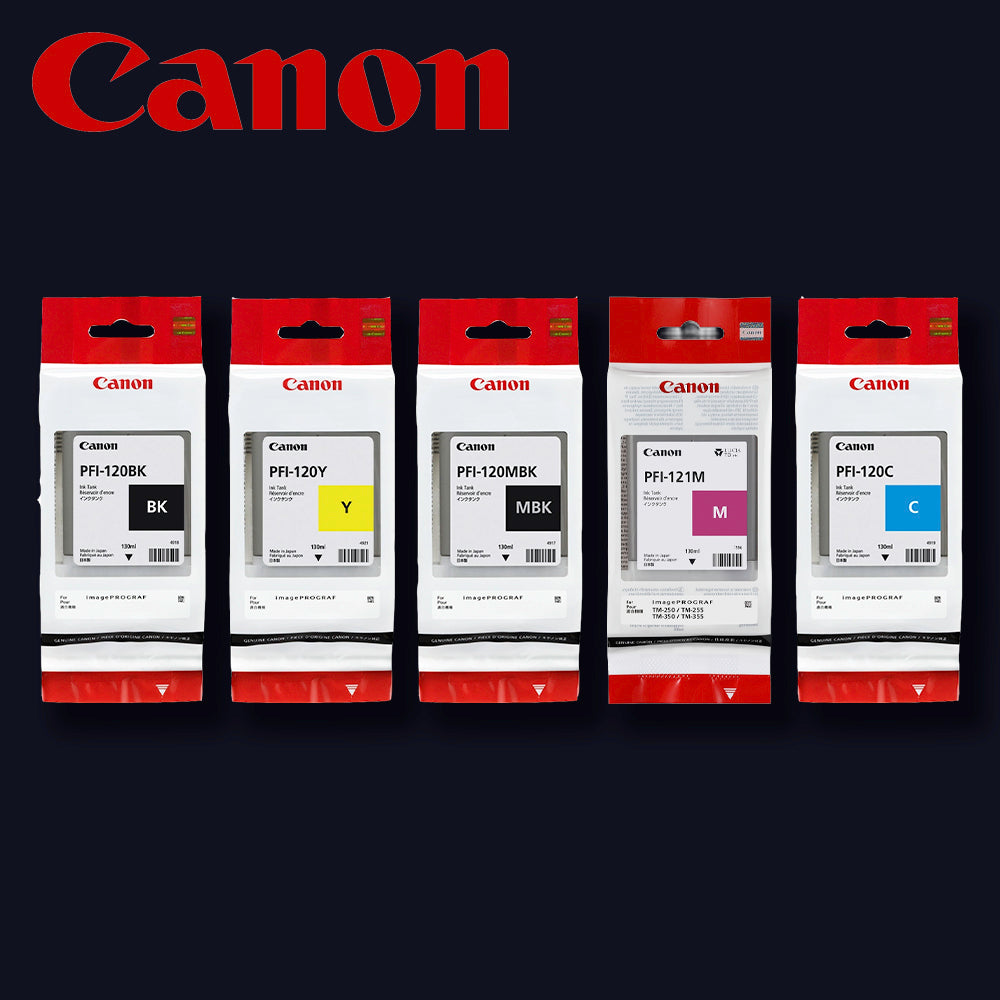 CANON Tinte kompletter Satz 5 Farben für für iPF TM-250/255/350/355 Multipack