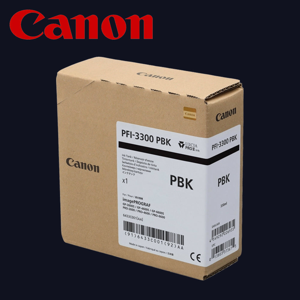 CANON Tinte SCHWARZ (PBK) für iPF PRO-2600/4600/6600 & GP-2600S/4600S/6600S