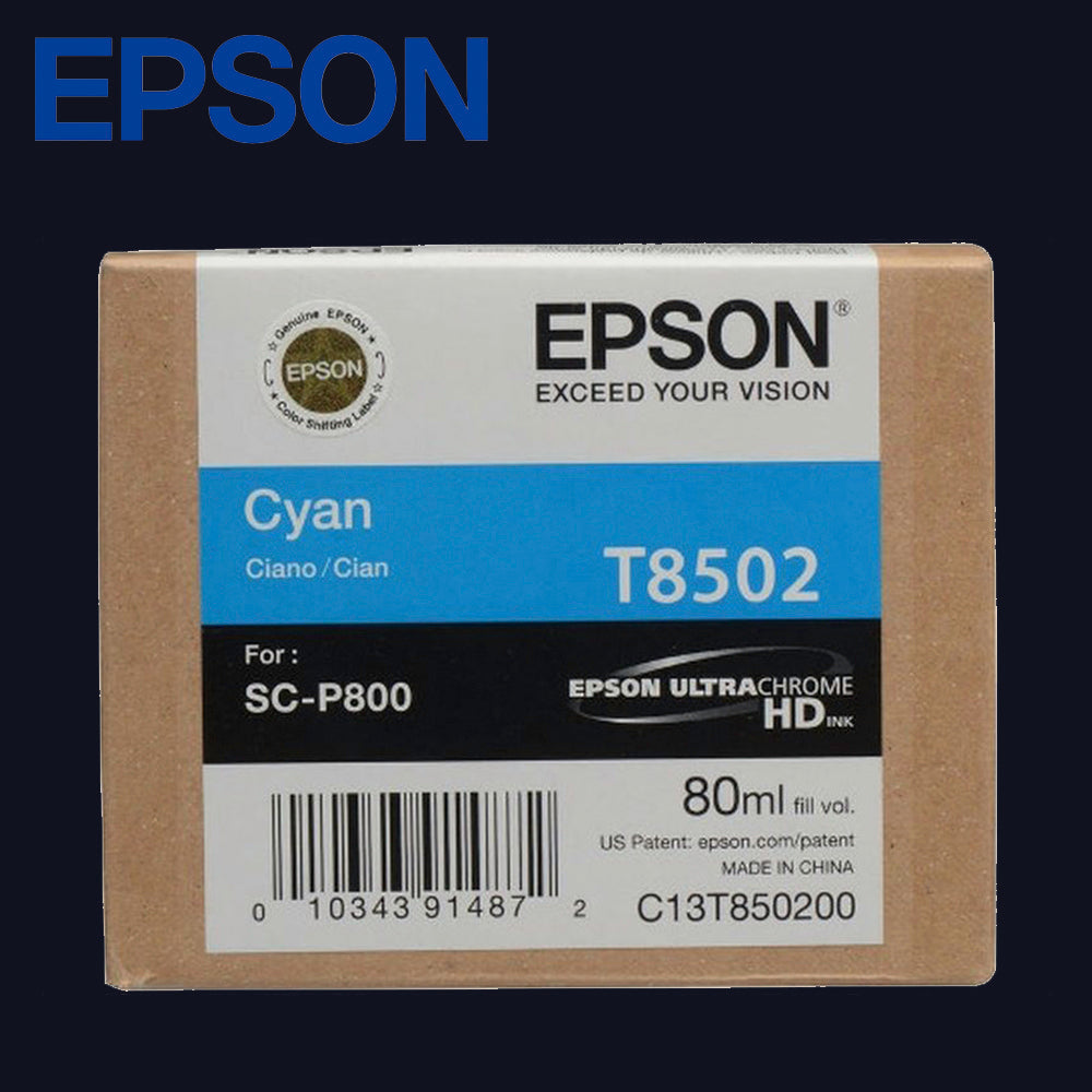 EPSON T8502 Tinte für SC-P800 Cyan 80ml