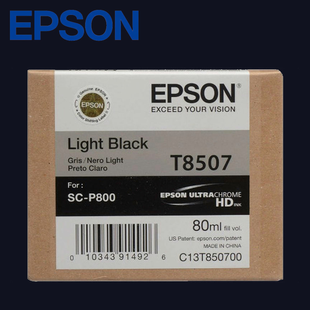 EPSON T8507 Tinte für SC-P800 Light Black 80ml