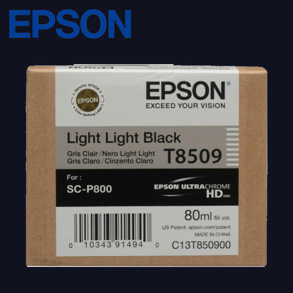 EPSON T8509 Tinte für SC-P800 Light Light Black 80ml