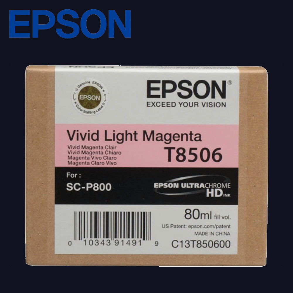 EPSON T8506 Tinte für SC-P800 Vivid Light Magenta 80ml