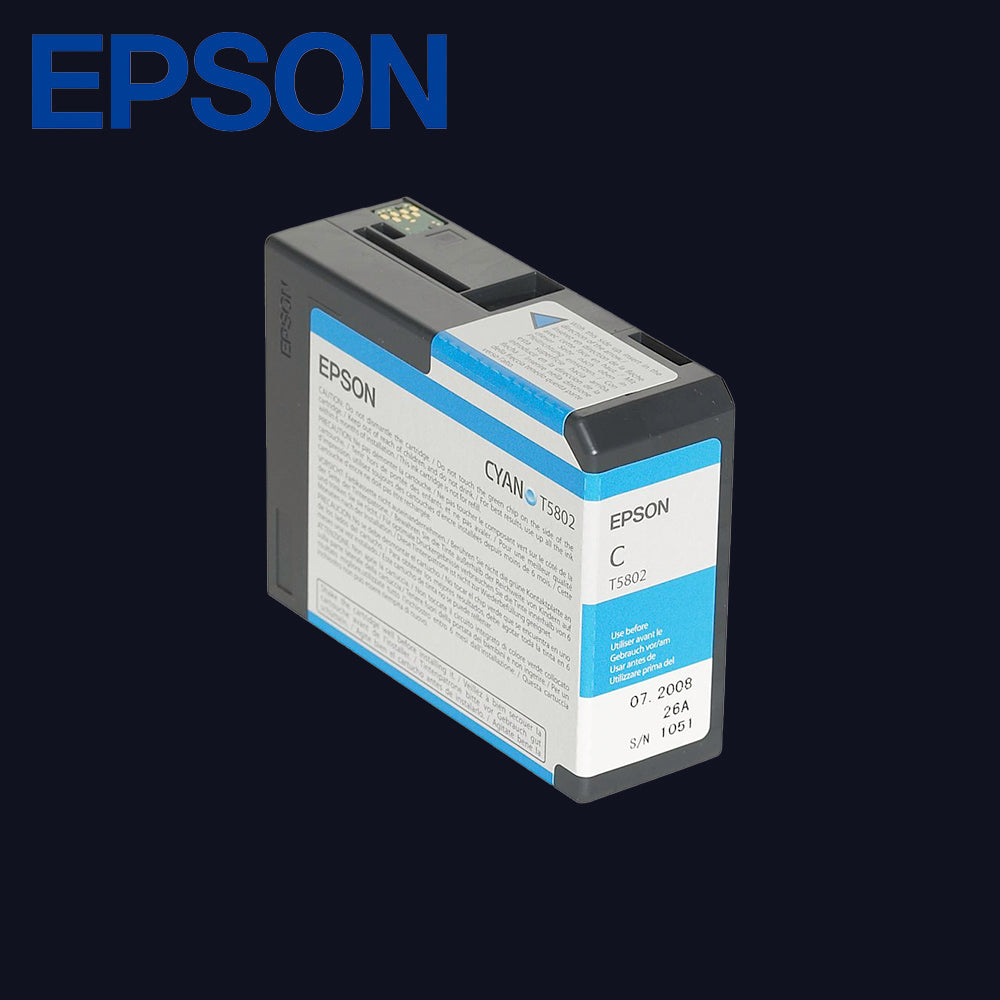 EPSON T5802 Tinte für Stylus Pro 3800/3880 Cyan 80ml