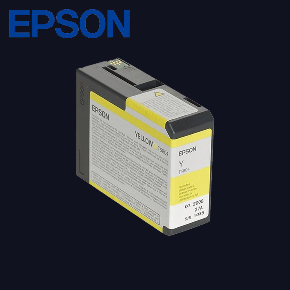 EPSON T5804 Tinte für Stylus Pro 3800/3880 Yellow 80ml