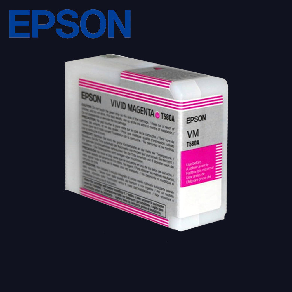 EPSON T580A Tinte für Stylus Pro 3880 Vivid Magenta 80ml