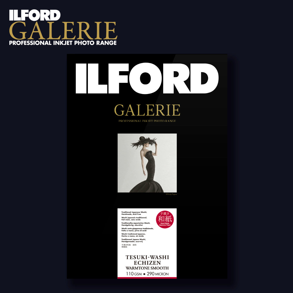 ILFORD GALERIE Tesuki-Washi Echizen Warmtone Smooth 110 | 10x15cm 50 Blatt