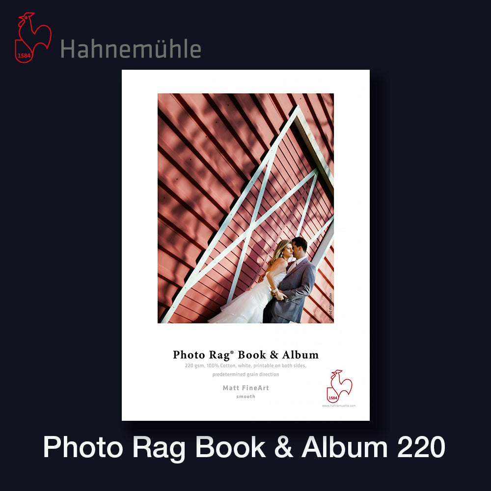 HAHNEMÜHLE Leinenalbum A4 Querformat Papier Set - Photo Rag Book&Album