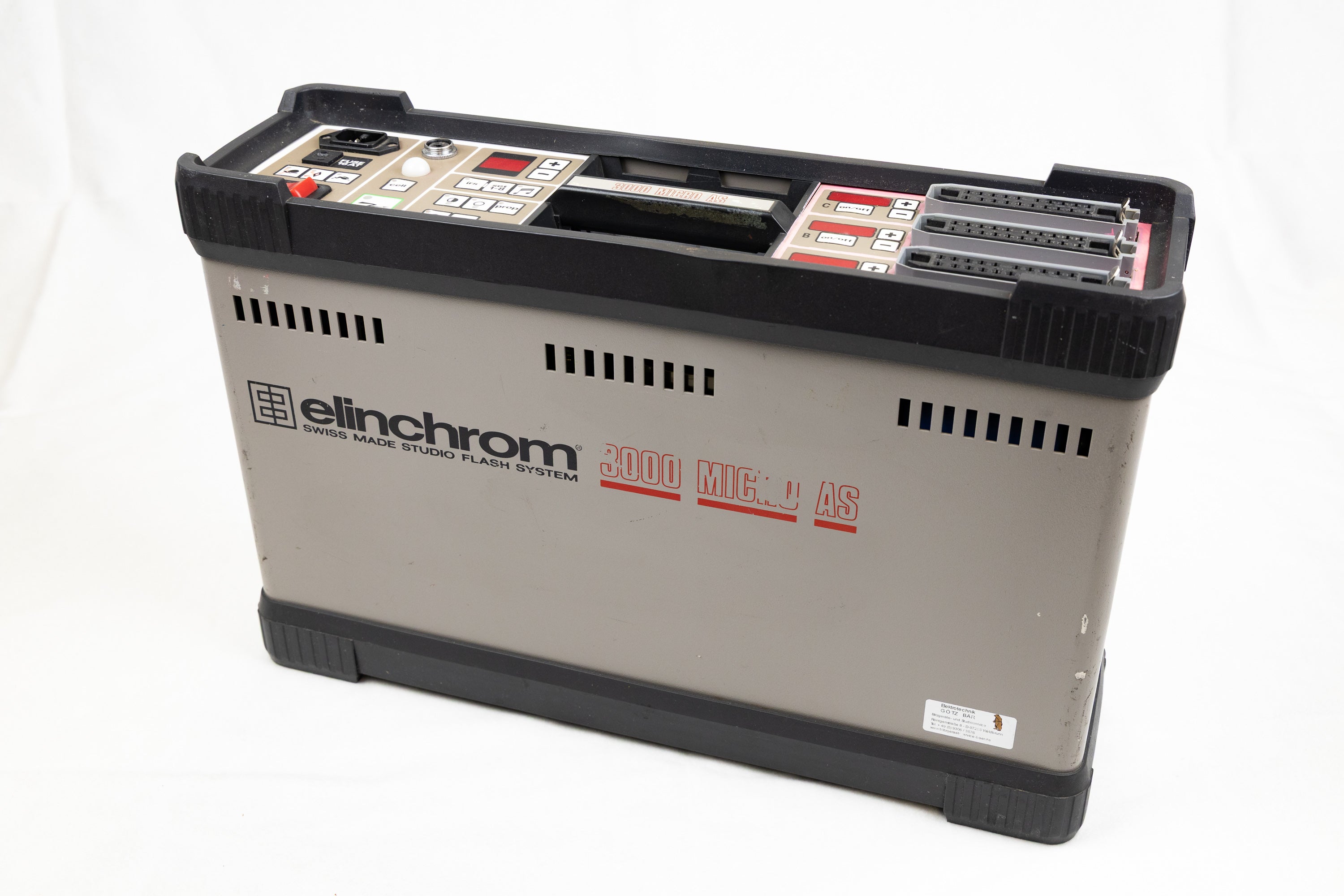 Elinchrom 3000 Micro AS P/X Blitzgenerator (2025/10 Service) leiser Lüfter| Secondhand