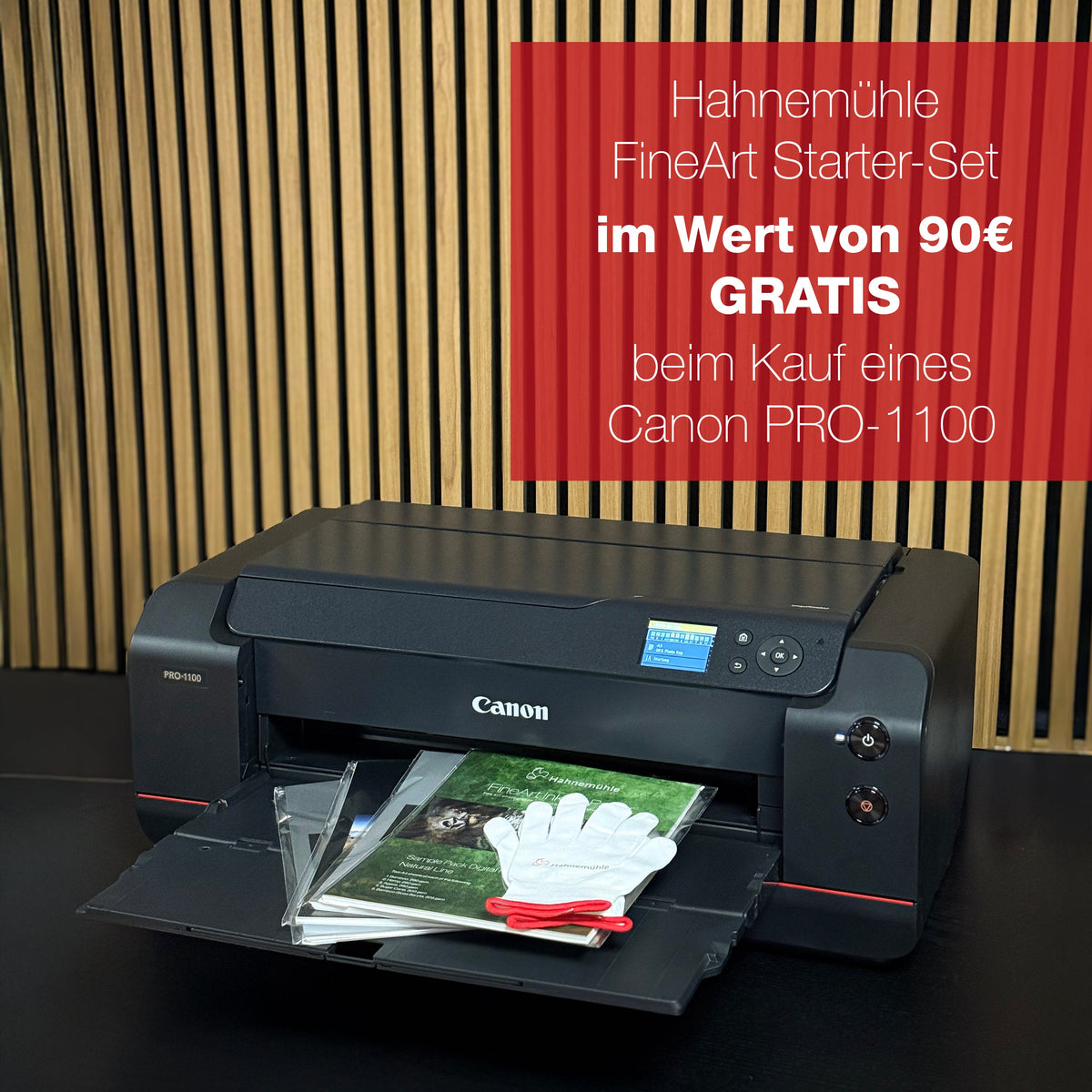 Exklusives Hahnemühle Test-Set GRATIS zum Canon imagePROGRAF PRO-1100!