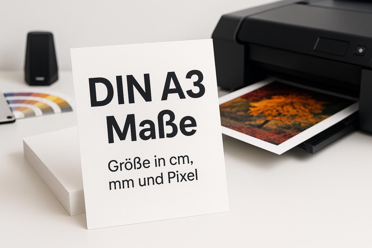 DIN A3 Maße: Größe in cm, mm und Pixel für den Fotodruck