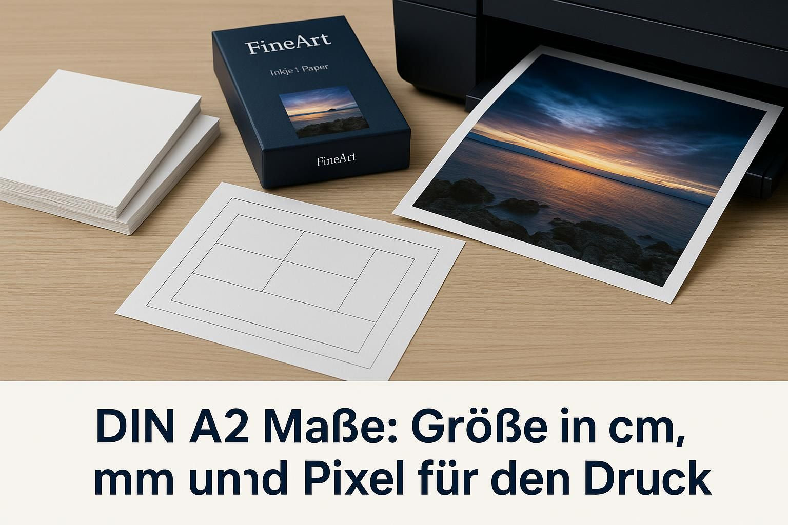 DIN A2 Maße: Größe in cm, mm und Pixel für den Foto-Druck