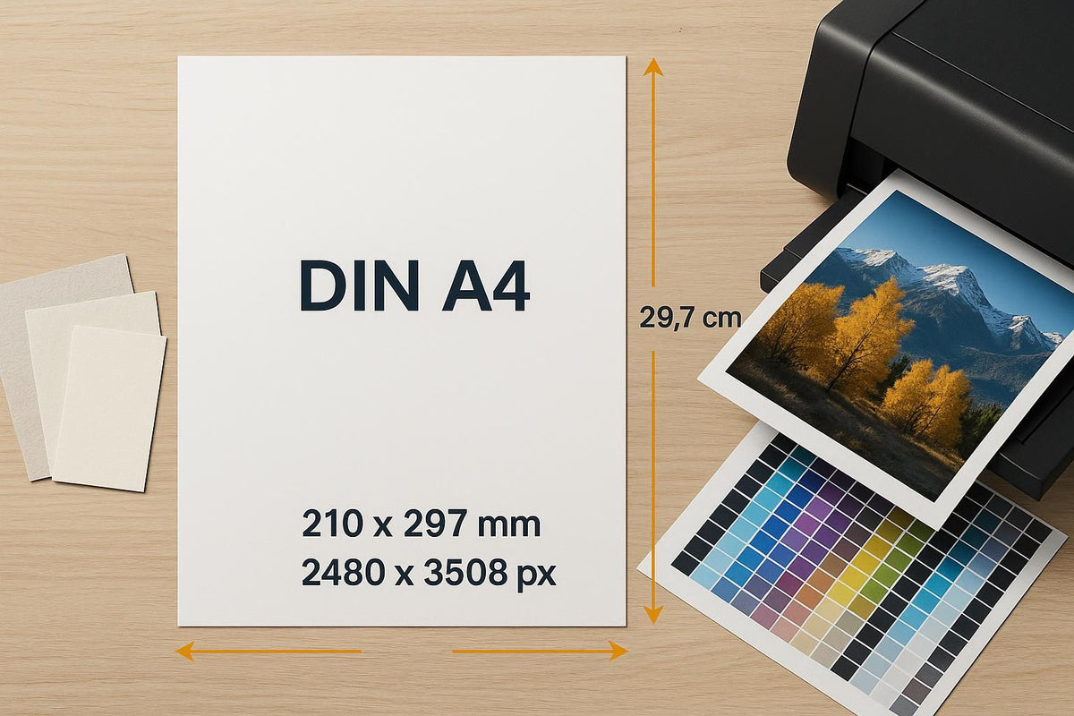 DIN A4 Format: Maße in cm, mm und Pixel für den Foto-Druck