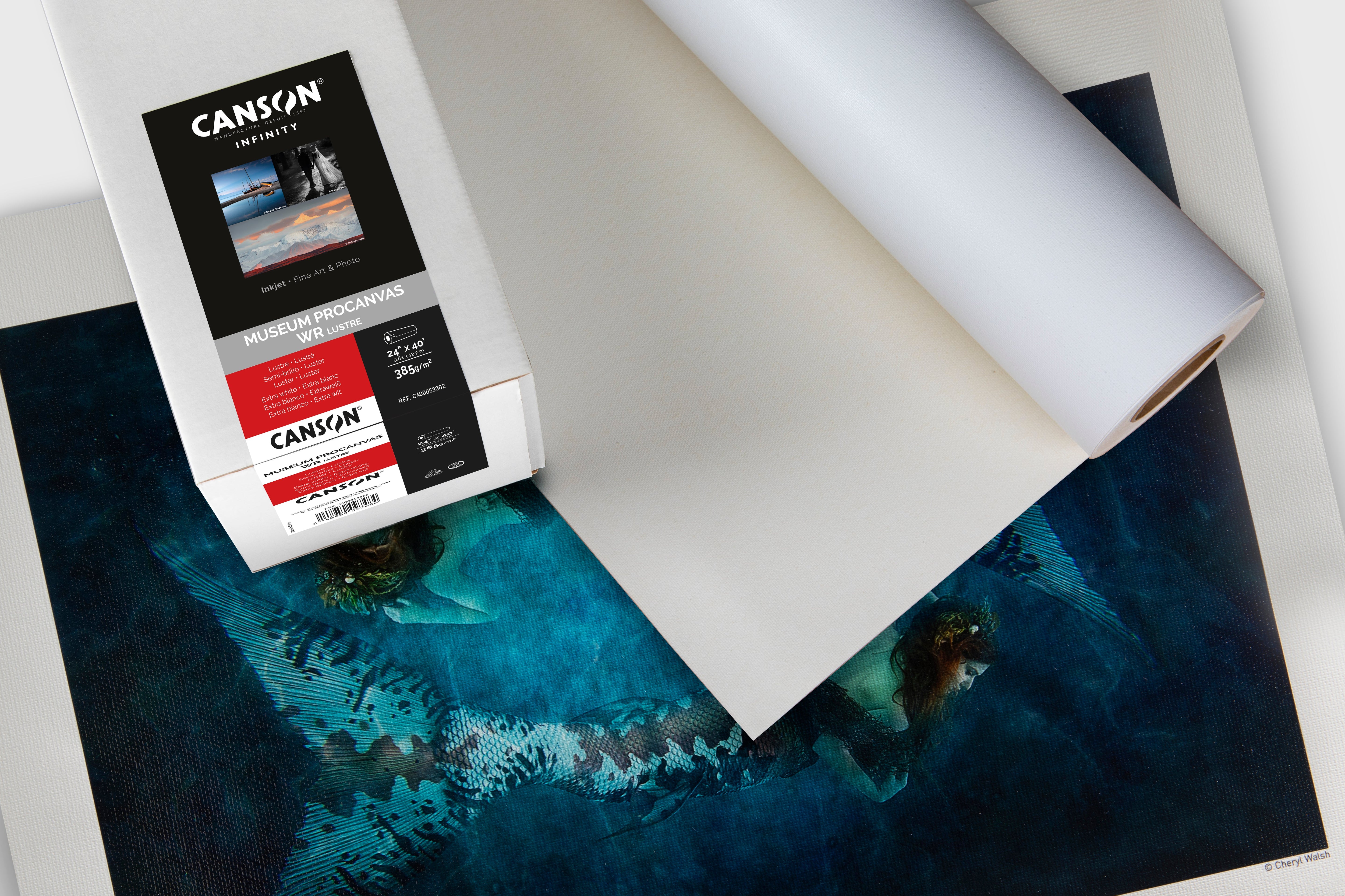 CANSON INFINITY - Museum ProCanvas WR Lustre 100% Cotton 385