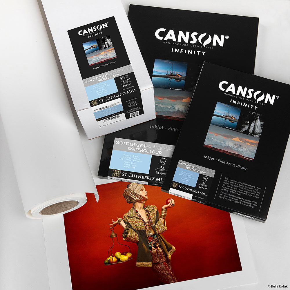 CANSON INFINITY - SOMERSET ENHANCED Watercolour Rag 240