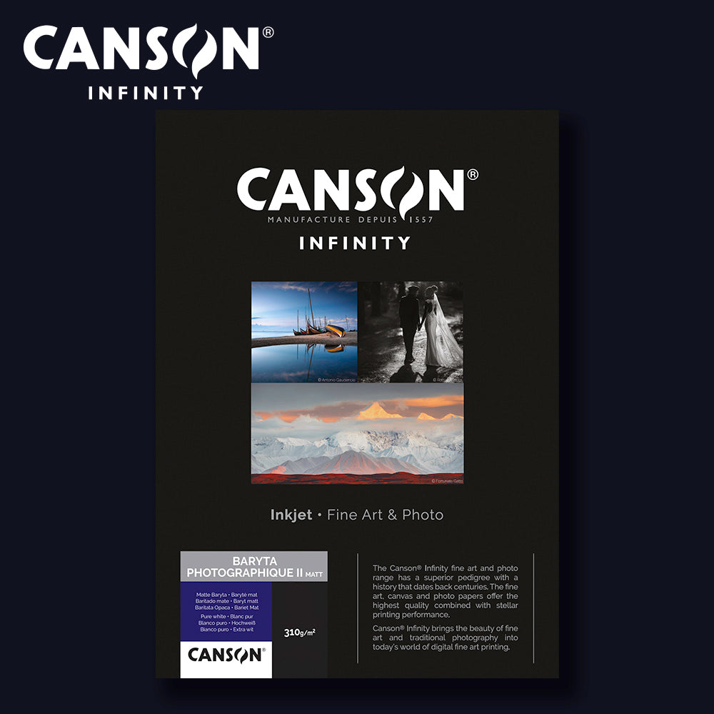 CANSON INFINITY - BARYTA Photographique II Matt 310 | 5x7" (13x18cm) 25 Blatt