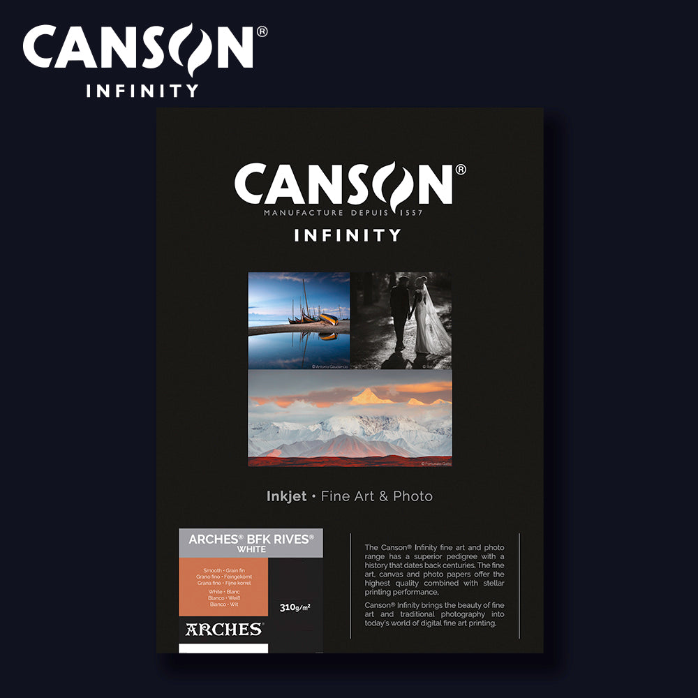 CANSON INFINITY - ARCHES BFK Rives White 310 | A4 25 Blatt