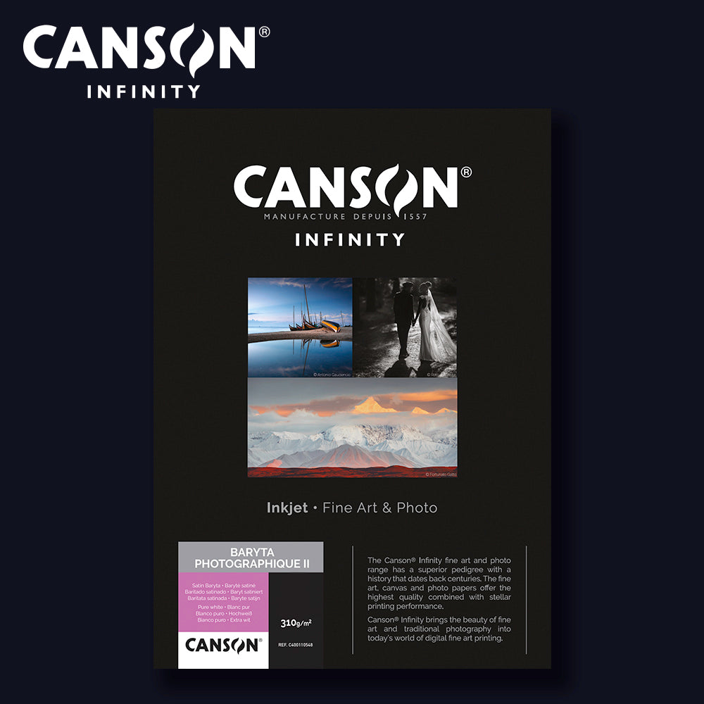 CANSON INFINITY - BARYTA Photographique II 310 | 5x7" (13x18cm) 25 Blatt