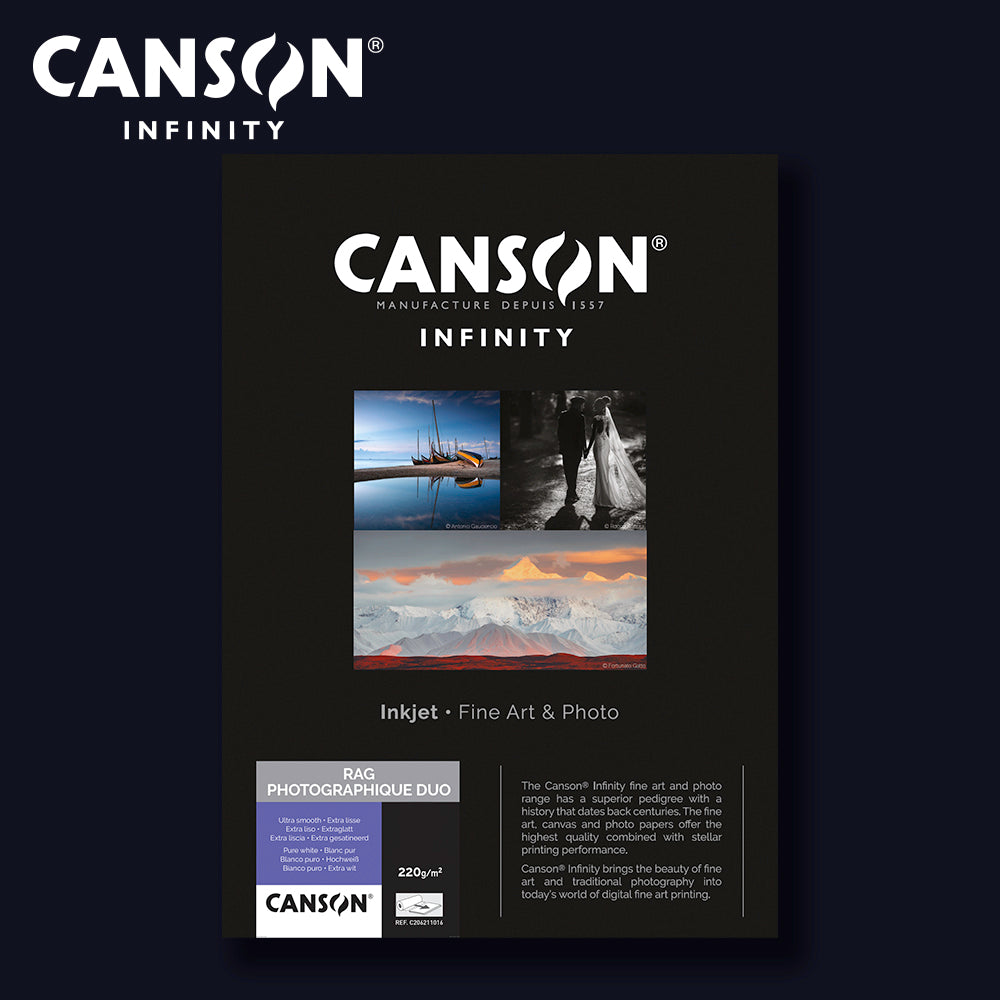 CANSON INFINITY - Rag  Photographique Duo 220 | A4 25 Blatt
