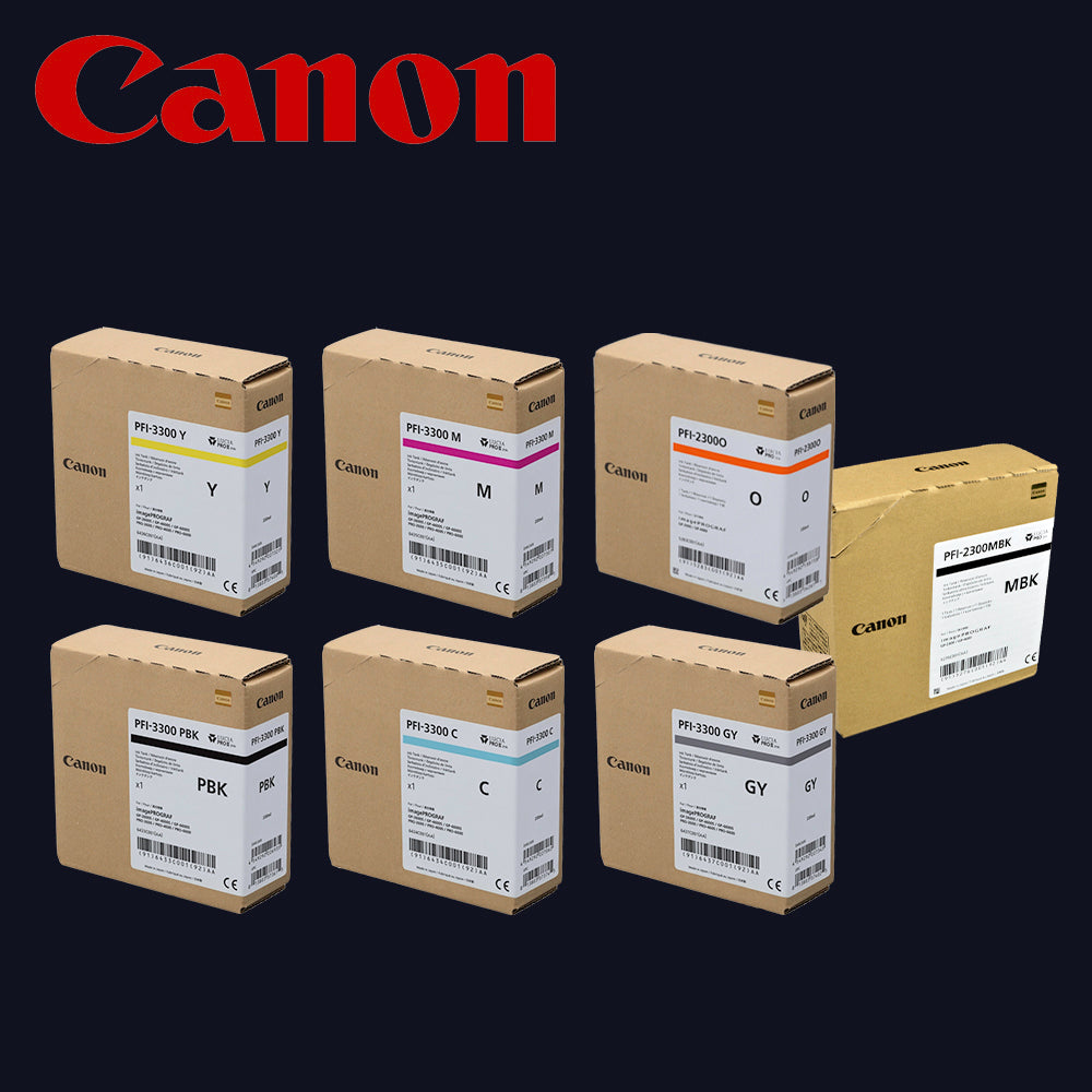 CANON Tinte kompletter Satz 7 Farben für iPF GP-2600S/4600S/6600S Multipack