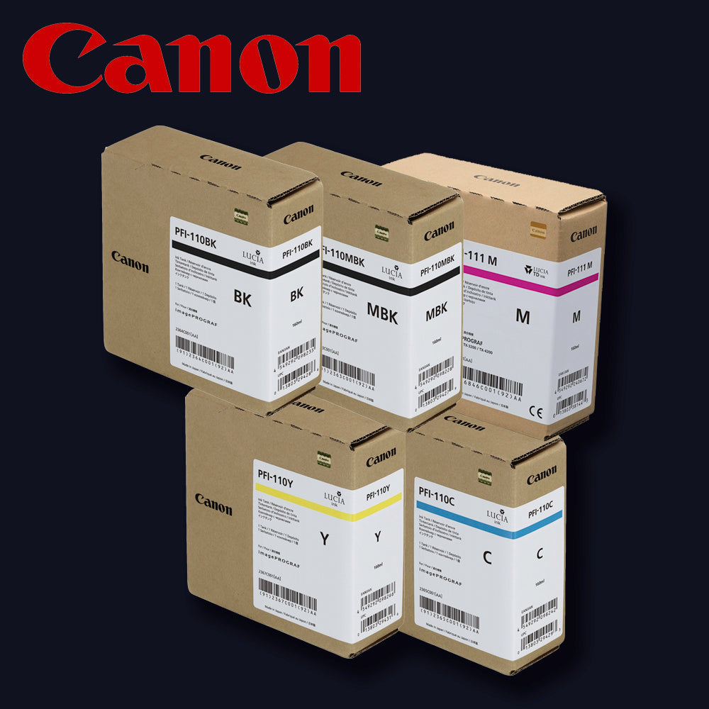 CANON Tinte kompletter Satz 5 Farben für iPF TX3200/4200 Multipack
