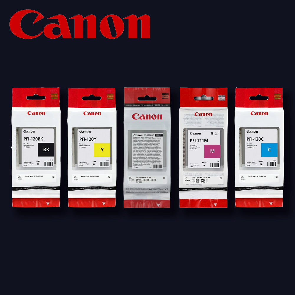 CANON Tinte kompletter Satz 5 Farben für iPF TM-510, 515, 510M, 610, 615, 610M Multipack