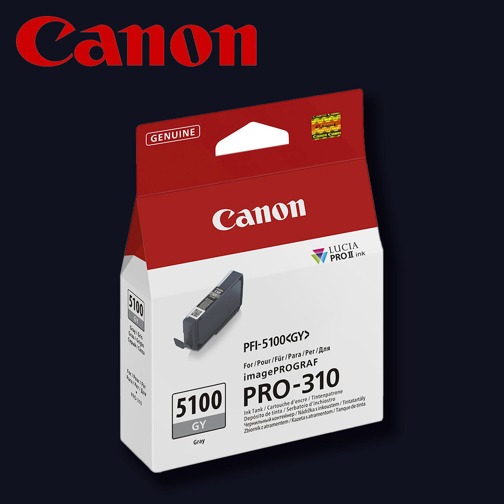 CANON Tinte PFI-5100GY Grau für ImagePROGRAF PRO-310