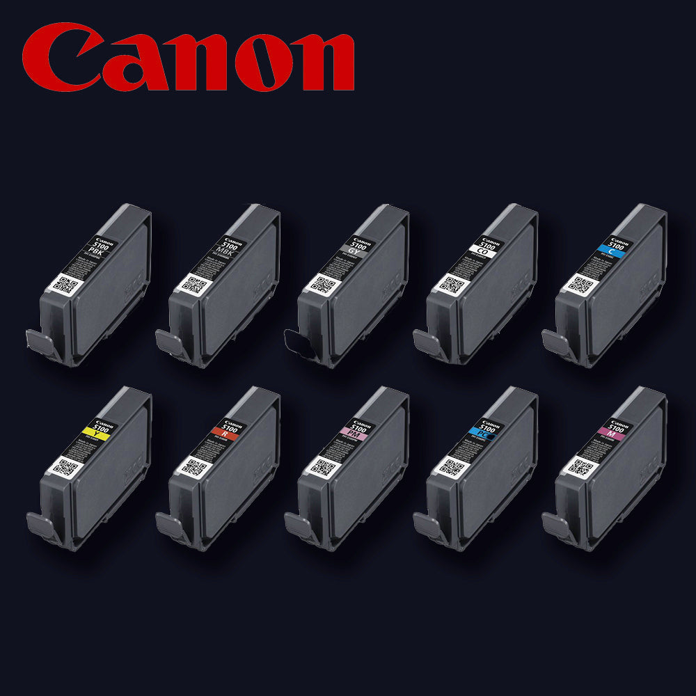 CANON Tinte PFI-5100 kompletter Satz 10 Farben für iPF PRO-310 Multipack