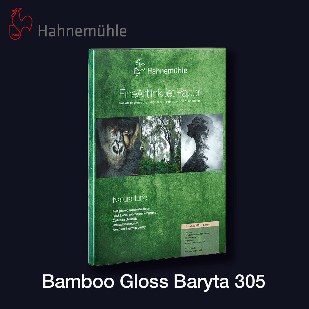 HAHNEMÜHLE Bamboo Gloss Baryta 305 | A4 25 Blatt