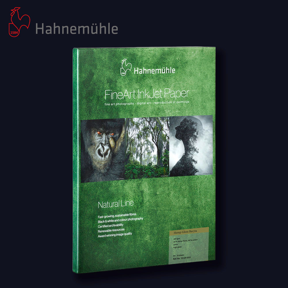 HAHNEMÜHLE Hemp Gloss Baryta 305 | A2 25 Blatt