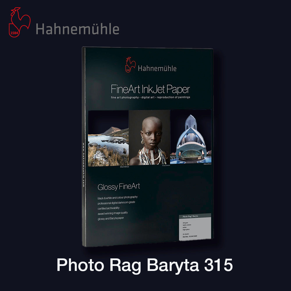 HAHNEMÜHLE Photo Rag Baryta 315 | A3+ 25 Blatt