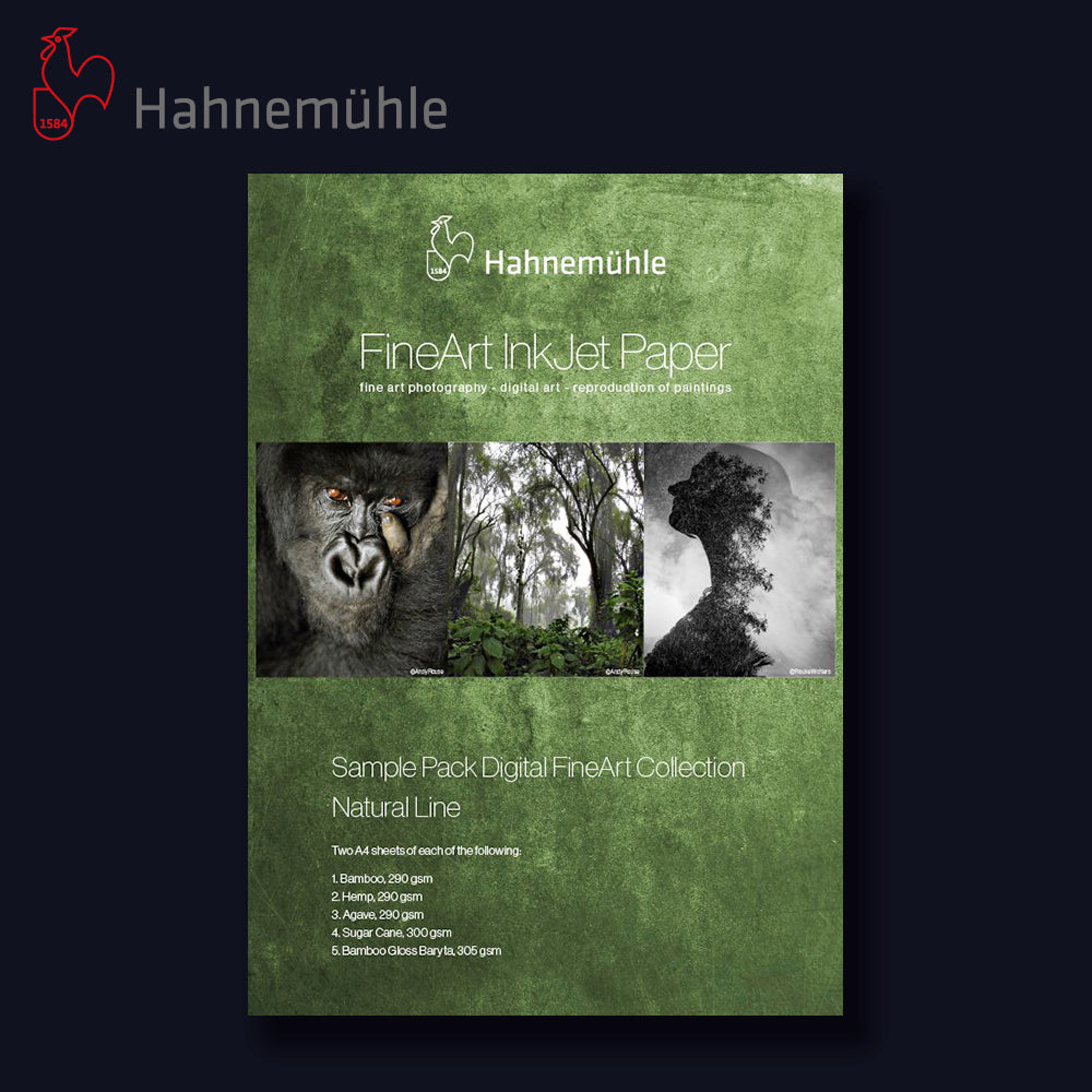 HAHNEMÜHLE Complete Starter Pack | 5x Sample Packs A4 + Handschuhe