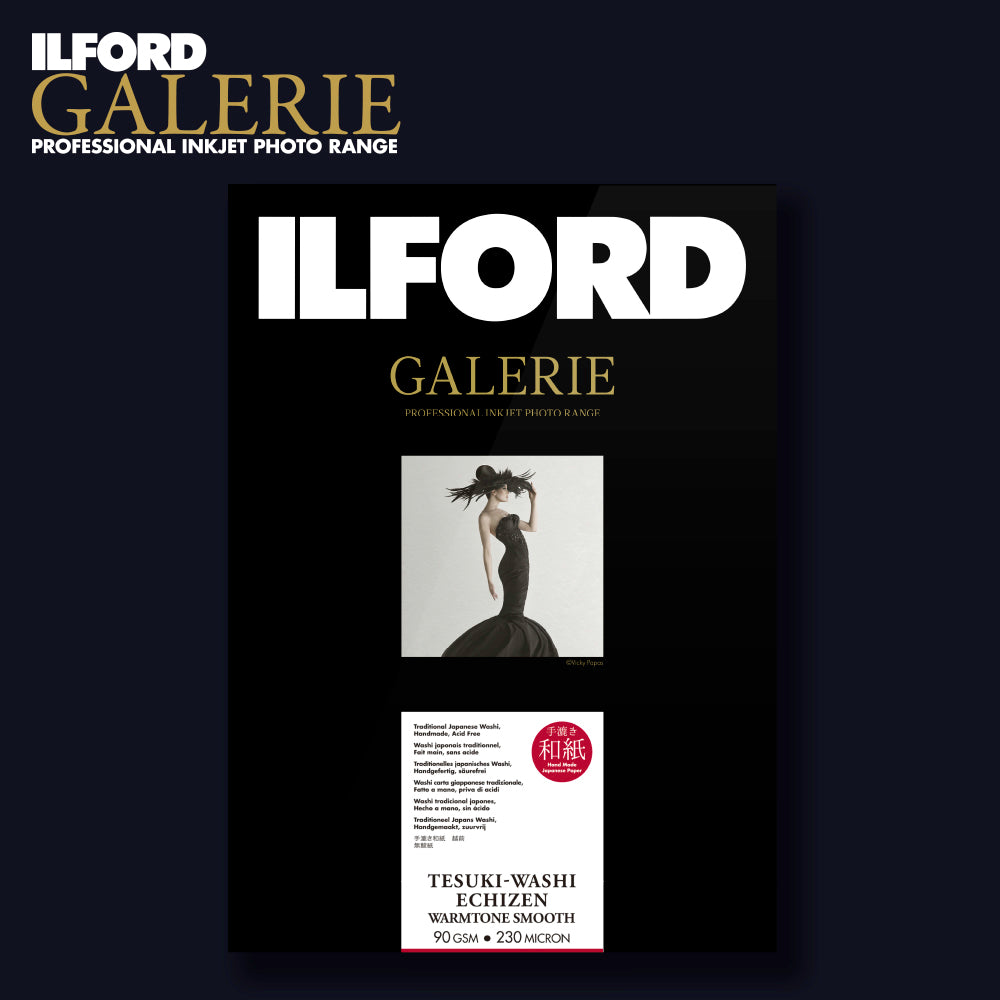 ILFORD GALERIE Tesuki-Washi Echizen Warmtone Smooth 90 | A3+ 10 Blatt