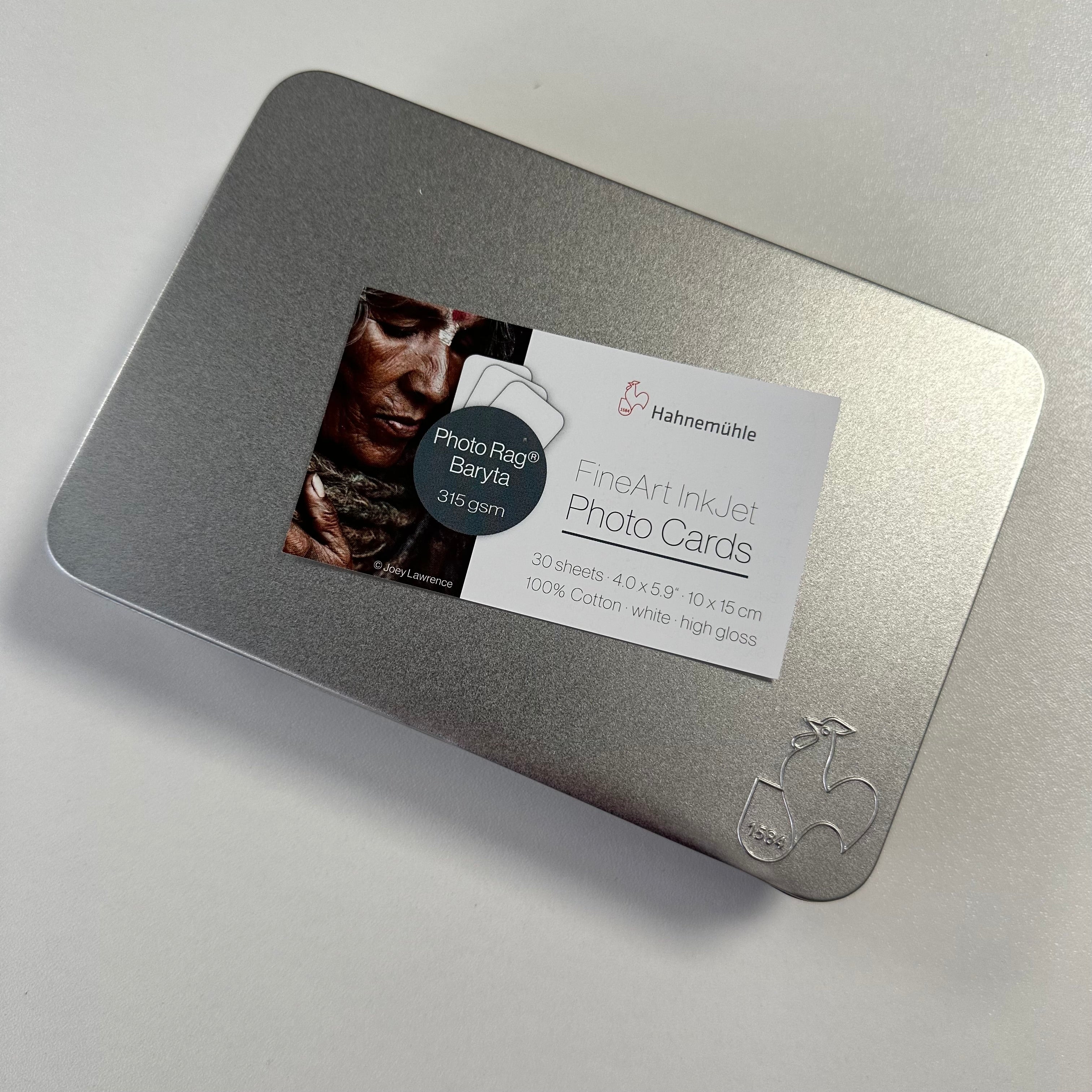 HAHNEMÜHLE Photo Rag Baryta 315 Photo Cards | 10x15cm 30 Blatt (mit Transportschaden)